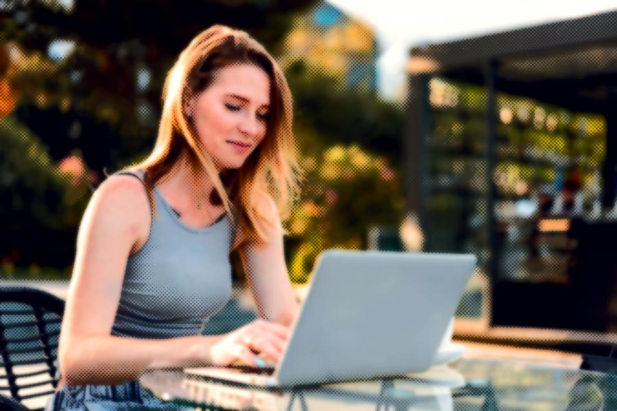 Travailler dehors bureau